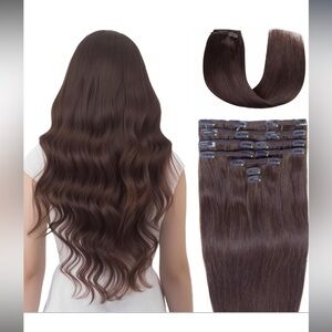 HUMAN HAIR 18” clip on hair extensions